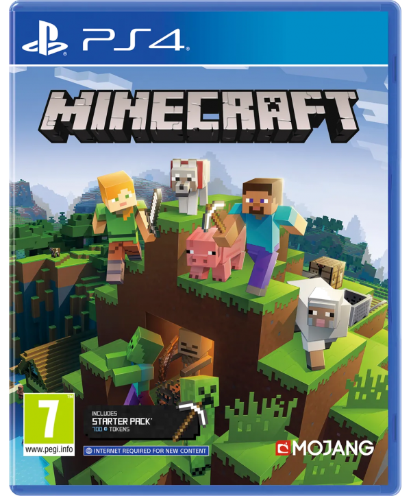 Minecraft PS4 Bedrock Edition + Starter-Pack (EU PEGI) (deutsch)