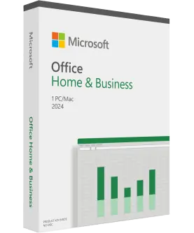 Microsoft Office 2024 Home and Business für Windows/Mac Deutsch/Multilingual PKC (Box) (EP2-06662) (Dauerlizenz, kein Abo)
