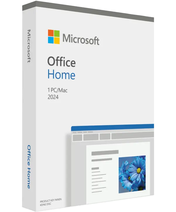Microsoft Office 2024 Home für Windows/Mac Deutsch/Multilingual PKC (Box) (EP2-06848) (Dauerlizenz, kein Abo)